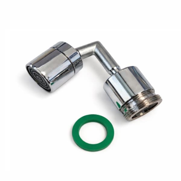 Messing kranmunnstykke - 720° roterende adapter Sølv sølv