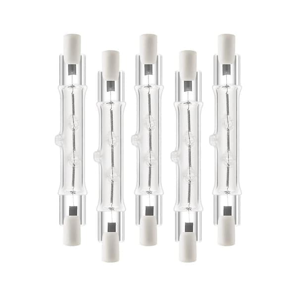 5-pak R7s 118mm 200W 230V, R7s Halogen Lineær Lyskilde, Dæmpbar Halogenlampe til Byggearbejde 200W 200W 200W