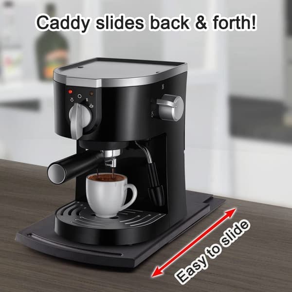Köksutdragbar bricka med rullhjul Kaffeutdragbar enhet