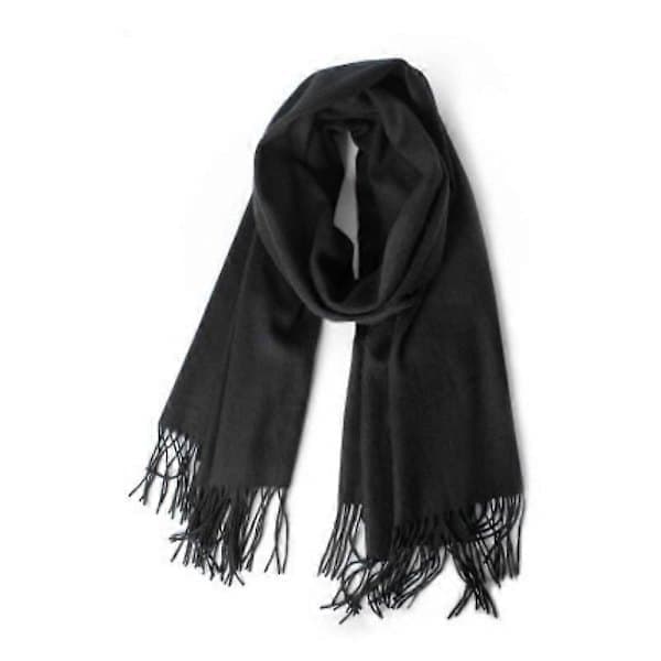 Kasjmirsjal for menn, ensfarget, Pashmina-skjerf, Lys grå light grey