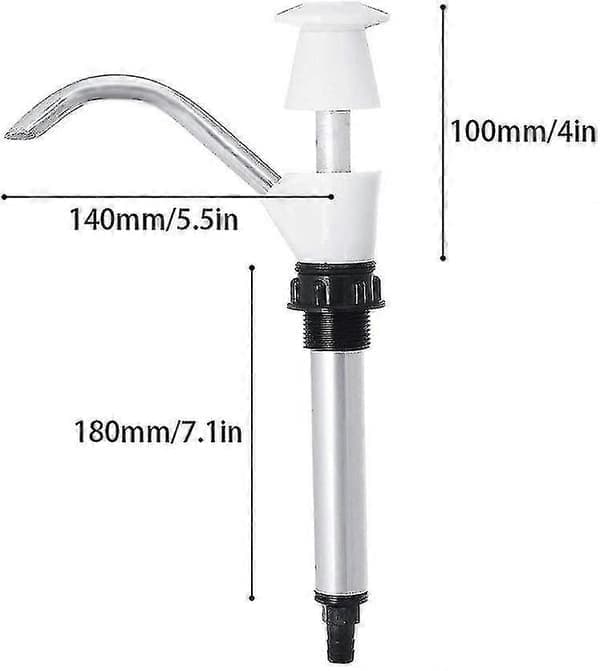 Dricksvattenpump, manuell vattenpump, handpressvatten, husvagnsvaskvatten handpump dubbelverkande campingtrailer, -