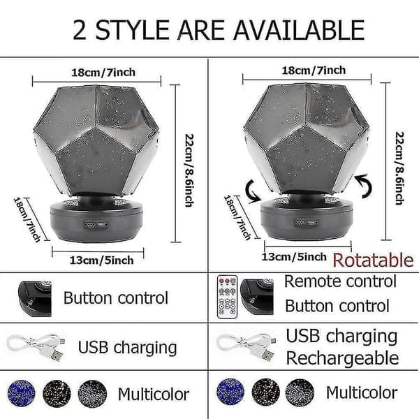 Stjernelampe Galaksilampe LED-lampe