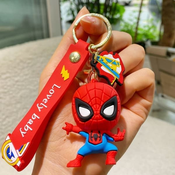 6. sukupolven Marvel Hämähäkkimies Supersankari Chibi-hahmo Avaimenperä
