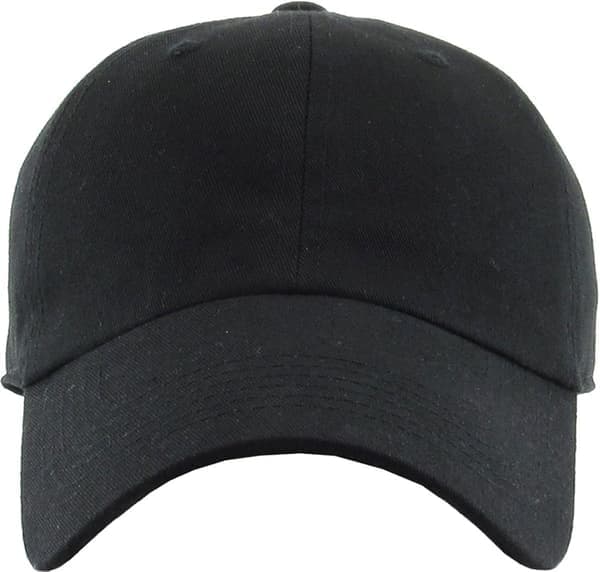 Lavprofil bomullscap menn kvinner baseballcap pappa-hatt justerbar