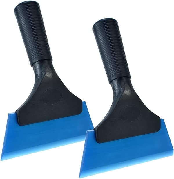 (Blå) 2-pack silikonskrapa, gummiskrapa för bilrutor/C-FX-