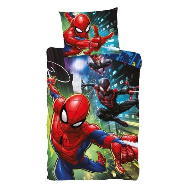 Spiderman Trie Guardians bäddset 140×200 cm, 70×90 cm