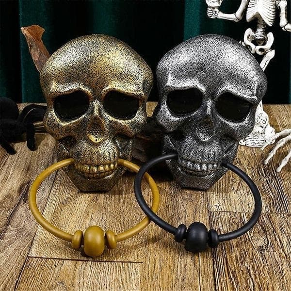 Halloween-dörrklocka Dödskalle Spöklik dörrklocka med ljud B