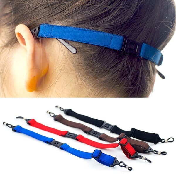 Justerbar brille- og solbrilleholderrem til