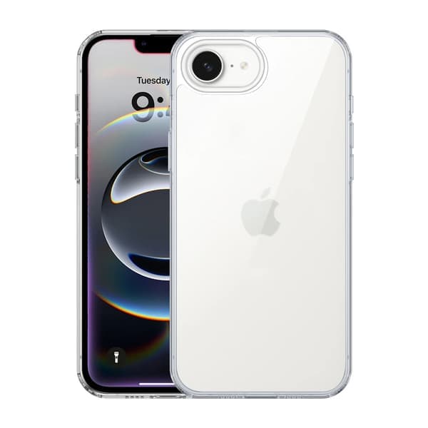 Rvelon Stötsäkert Mobilskal för iPhone 16e och 17e - Transparent Transparent