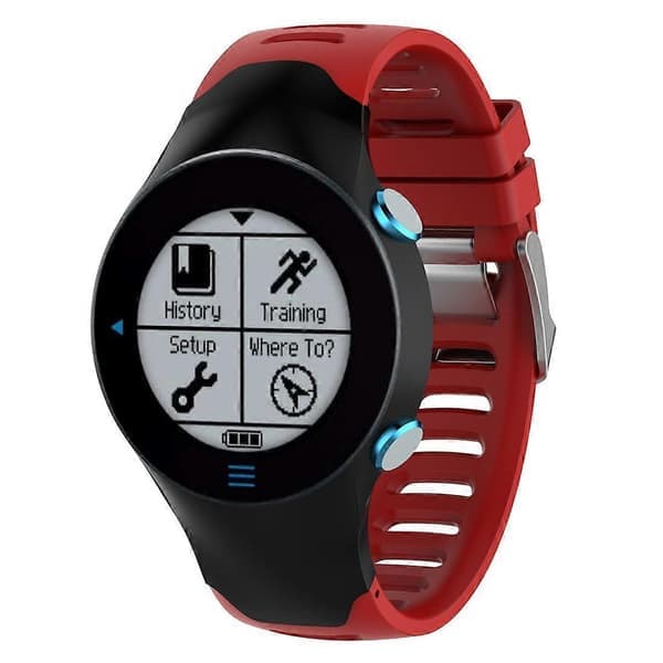 Silikoniranneke Garmin Forerunner 610:lle, punainen Red