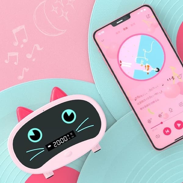 Trådløs Bluetooth-højttaler Smart Vækkeur Audio GRØN Grøn Green