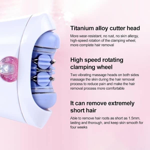 Glat Glide Epilator Hårfjerning Ansigt Krop og Ansigts Epilator