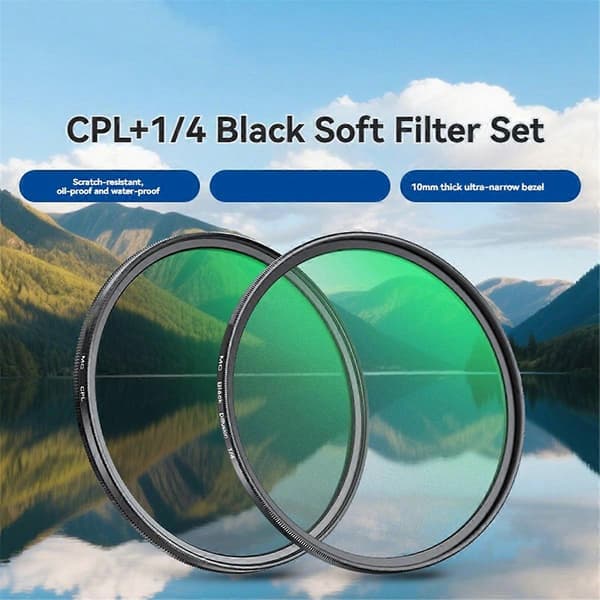 67mm CPL+Black Diffusion 1/4 -suodin pyöreä linssille