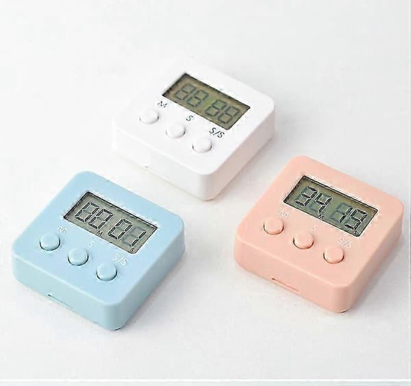 Digital Timer, 4-pak Mini Stopur med Høj Alarm, Nedtælling Nedtælling til 99.59 & LCD-Display Kort Timer til Køkken, Kontor, Sport