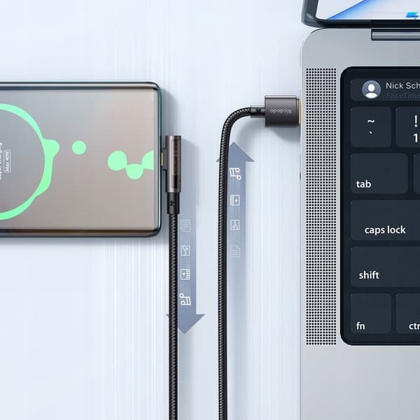 MCDODO VINKLAD USB-C-KABEL SNABBLADDNING FÖR SAMSUNG USB TYP C 6A 100W 2M