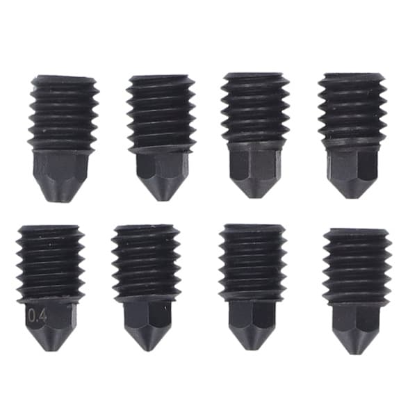 PC Hærdede Stål Dyser Bambu Lab 3D Printer Ekstruder Hotend Sæt 0.2 0.4 0.6 0.8 mm