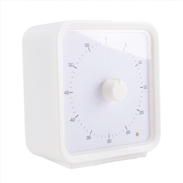 Timer for kjøkken, 60-minutters visuell timer med lydløs drift -A