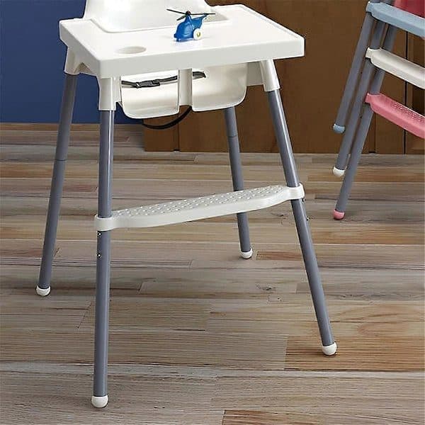 Fodstøtte til højstol, justerbart tilbehør kompatibelt med IKEA Antilop