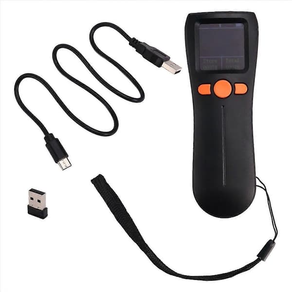Bærbar mini bluetooth-skanner 1D/2D trådløs strekkodeskanner