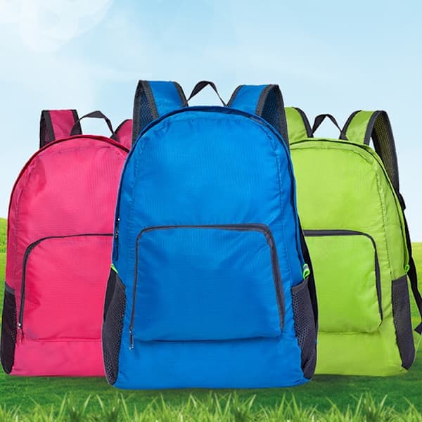 Sammenfoldelig Rygsæk Camping Vandring Rejse Daypack Udendørs Grå Gray