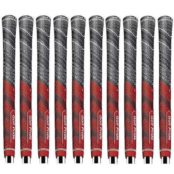 10 kpl Golf Pride MCC PLUS 4 -golfgrippejä, vakiokoko, punainen Red