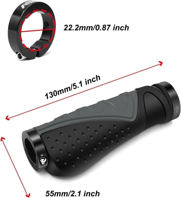 Gummisykkelgrep, sklisikre, ergonomiske MTB-grep B-FX-