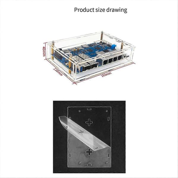 Til Banana Pi R4 Udviklingskort Open Source Router Beskyttelsesetui
