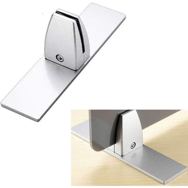 Plexiglas klämfäste, bordsklämma för klämskydd, plexiglasfäste, glashållare, akrylglasklämfäste, set om 2, silver