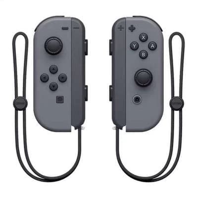 Nintendo Switch Controller Joycon Trådlös Bluetooth Spelkontroll Fjärrkontroll Vakna med Rep Grå gray