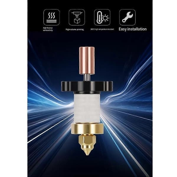 För Creality Ender-3 V3 KE/SE Hotend Kit, 3D-skrivare Keramisk värmeblock, Stöder 300°C Hög Temperatur-0.6mm