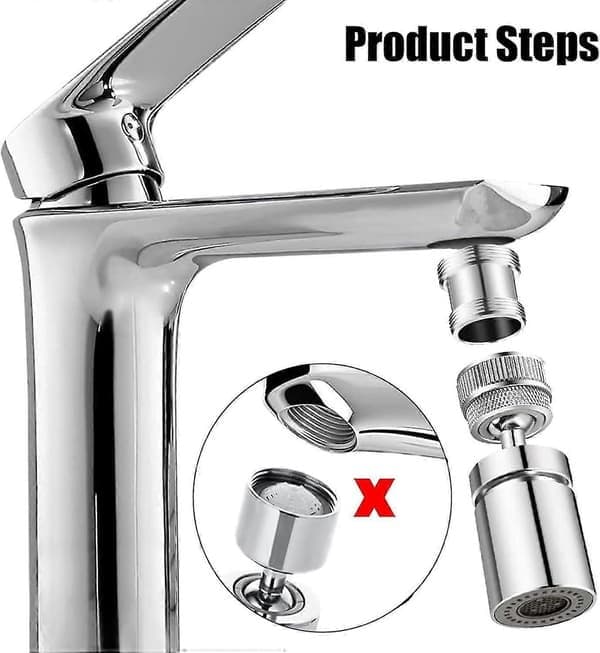 stykker 22/24 mm han til han vandhaneadapter, 22 mm han til han NPT-gevind, egnet til køkkenluftblander vandfilter