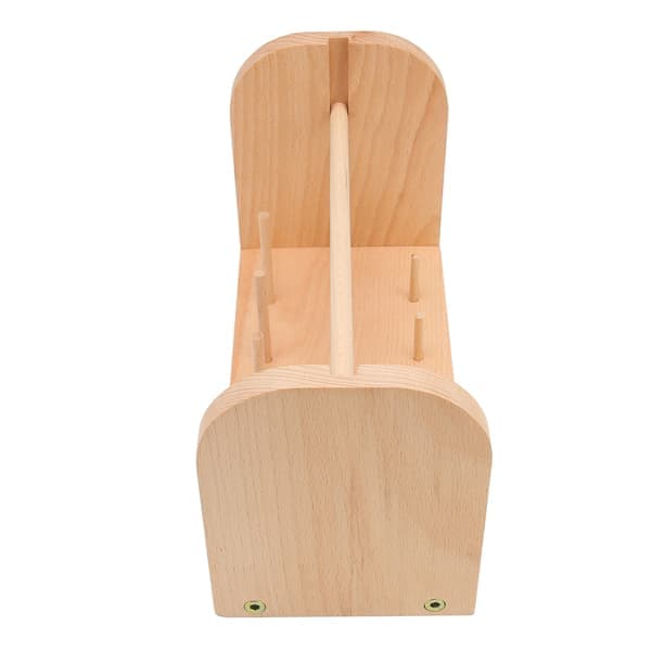 Garnholder i tre 9 spindler Solid treutjevning Stabil Enkel montering Garnfordeler for hekling Strikking Sying