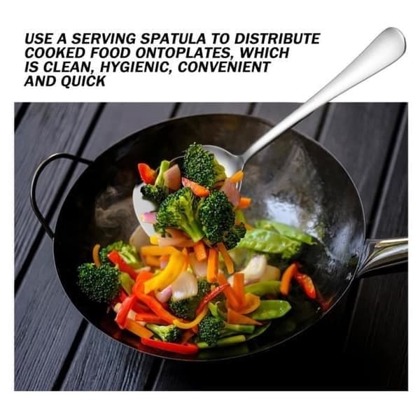 Serveringsskedar - Rostfritt Stål - Set om 3 - Långt Handtag - Modern Design - Mångsidig