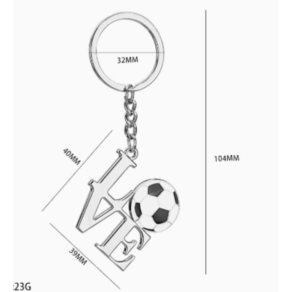 (Sæt med 2) VM 2026 Nøgleringe: ELSKER Fodbold