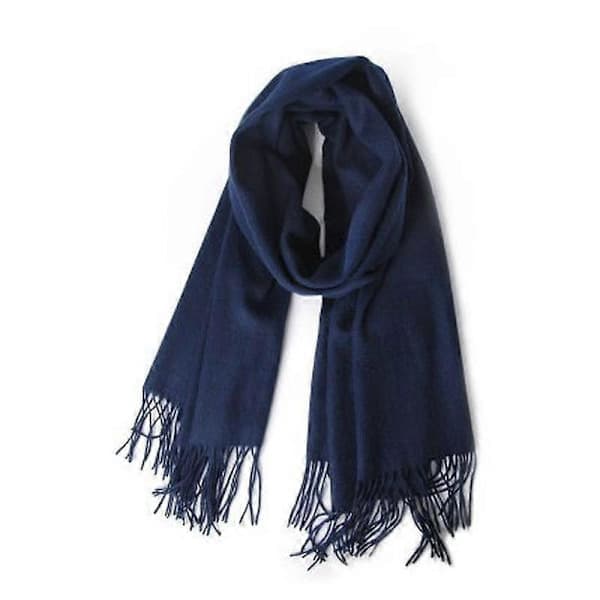 Kasjmirsjal for menn, ensfarget, Pashmina-skjerf, Lys grå light grey