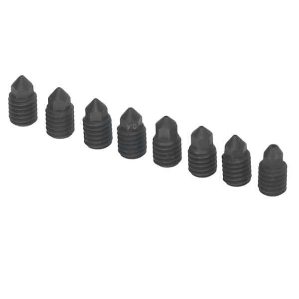 PC Herdet Stål Dyser Bambu Lab 3D-printer Ekstruder Hotend Sett 0.2 0.4 0.6 0.8 mm