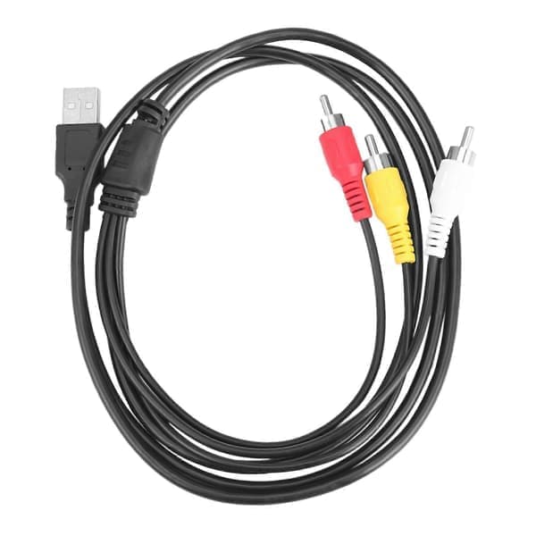 3 RCA till USB-kabel