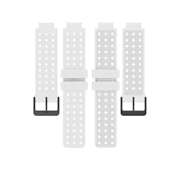 Velegnet til Garmin Approach S20 Monokrom Rund Hul Urrem Silikone Erstatningsrem Sort Sort Black