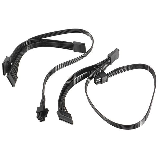 2 st 6-pin till 3x Sata-drivenhetskabel för Evga Supernova 650 750 850 1000 1600 2000 G2 G3 P2 T2
