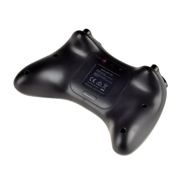 Wii U Controller, Genopladelig Bluetooth Dual Analog Controller Sort