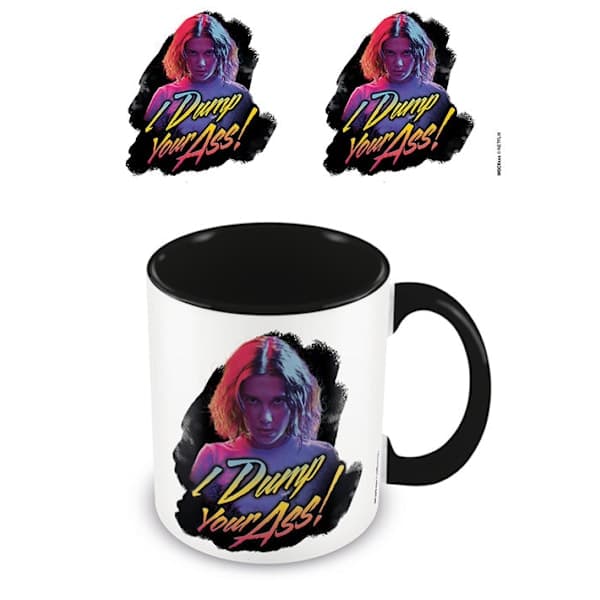 Stranger Things - I Dump Your Ass Retro Black - Krus multicolor