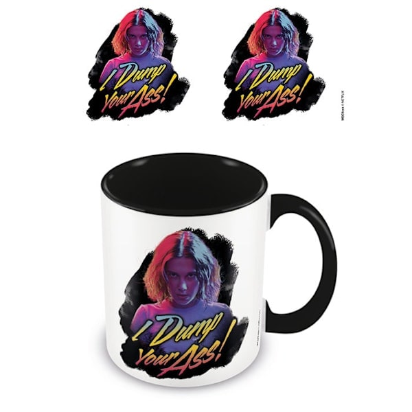 Stranger Things - Jag dumpar dig Retro Svart - Mugg multicolor