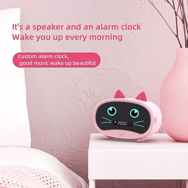 Trådlös Bluetooth-högtalare Smart Väckarklocka Ljud GRÖN Grön Green
