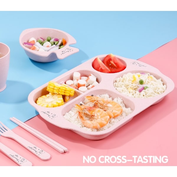 Mikrovågssäker Bento Box Set, Utrymmesbesparande Stapelbara Behållare med Temperaturintervall -20°C~120°C, Portabel Diskmaskinsäker Lunchlåda för Barn