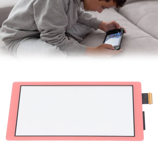 Pekskärmsglas för Switch Lite Ersättning Främre Yttre Panel Digitizer Pekskärmsglas för Switch Lite Konsol Rosa
