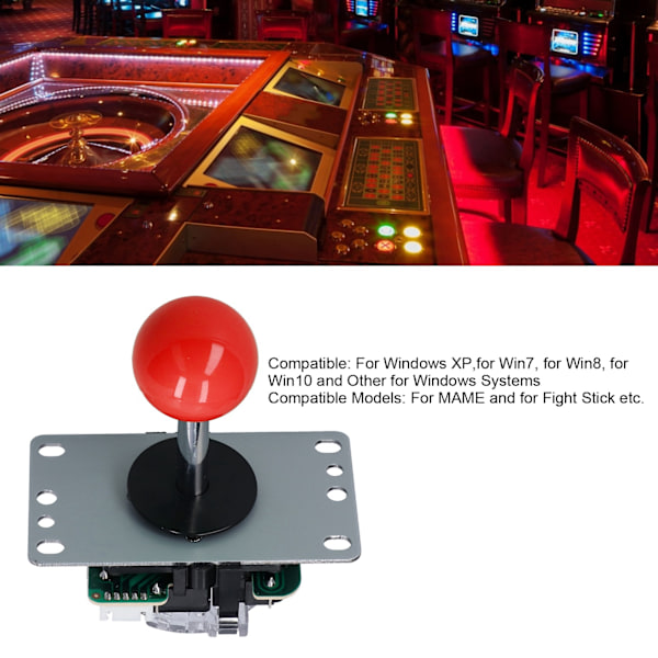 QM070901 Arkadspels Joystick Kit Noll Fördröjning Arkadspel DIY Kit Delar med Encoderkort 10 Knappar Joystick för MAMERed