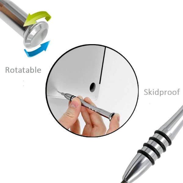 Reparationsverktygssats för MacBook i krom-molybden-vanadinstål, 5 delar med antistatisk Spudger Pry Tool för MacBook Air Pro Retina Display,