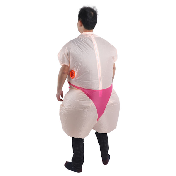 Uppblåsbar Kostym för Vuxna Polyester Storbröstad Kvinna Cosplay Rolig Uppblåsbar Halloweenkostym för Fest Inomhus Utomhus
