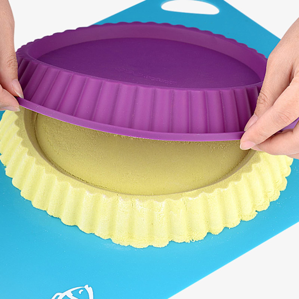 1 st fruktbasform, tårtform, kakbasform, silikon tårta bakform, bakform, silikon kakbas, non-stick silikon bakning