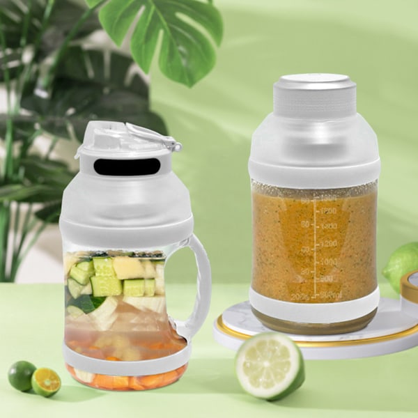 2L Sport Portabel Blender med 6 Blad 18000rpm 4000mAh Typ C Resejuiceblender för Shakes Smoothies Vit